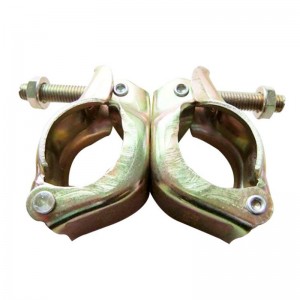 Coupleur pivotant de type JIS pour échafaudage, zinc jaune