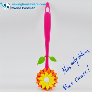 AKLBB001 - Brosse de nettoyage douce pour le bain en forme de fleur