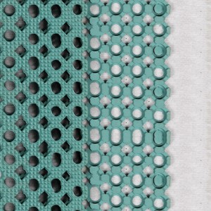 Tapis en caoutchouc résistant à l'eau avec trou de drainage pour le restaurant