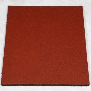 Carrelage en caoutchouc pour jardin en plein air de sécurité anti-dérapage Carrelage en caoutchouc EPDM pour extérieur