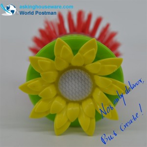 AKDB002 - Petite brosse à vaisselle de cuisine en forme de fleur