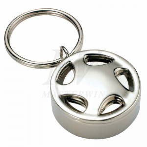 Porte-clé en métal avec horloge à quartz_B62759