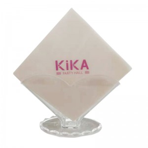 Serviette en papier imprimée par logo fait sur commande de haute qualité de serviette de papier d'hôtel et de restaurant de restaurant