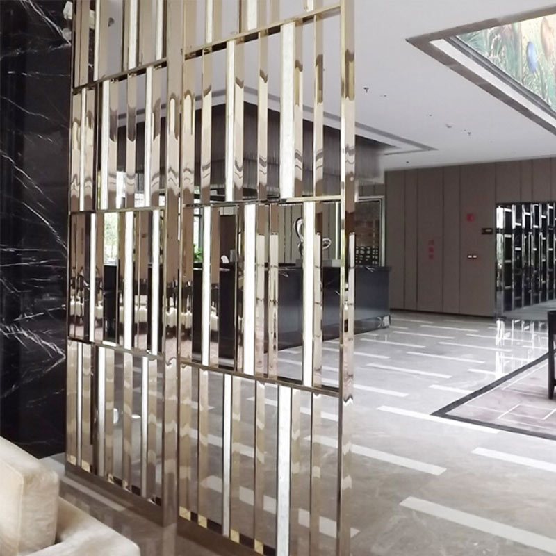 304 feuilles d'acier inoxydable gravées par miroir de 8k pour la décoration d'ascenseur