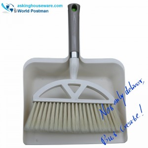 Akbrand Dustpan Balai brosse avec pelle carrée grande taille