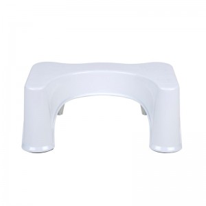 Petit pot accroupi de squatty de tabouret de toilette de salle de bains, blanc