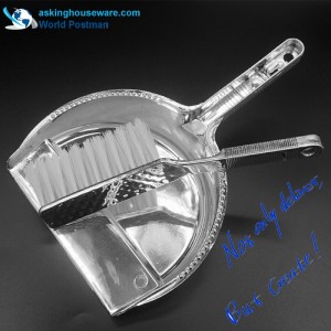 Akbrand Balai pinceau à demi-cercle avec manche long revêtu d'argent