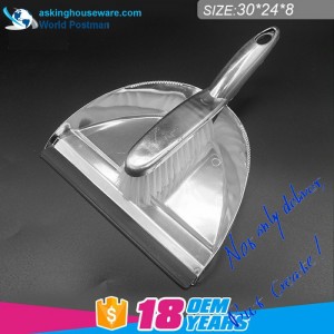 Akbrand Simple Populaire Balai De Pelle À Dustpan avec Enduit Argent
