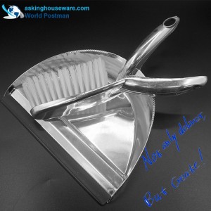 Akbrand Simple Populaire Balai De Pelle À Dustpan avec Enduit Argent