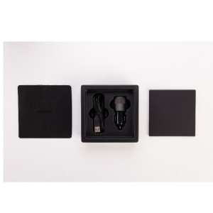 Purificateur d'air de voiture mini alimenté par USB avec fonction de détection intelligente de la qualité de l'air pour éliminer le formaldéhyde / le fumier / PM2,5 / la fumée secondaire / les odeurs / la poussière-Filtre à air d...
