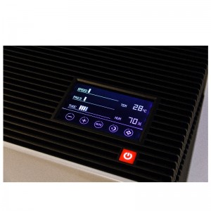 Grand purificateur d'air pour la maison, le salon et la chambre à coucher, grand filtre à air pour la maison et le bureau neufs, nettoie la fumée, smong, allergènes, formaldéhyde, poussière, moisissure, squames d'animaux, élimine ...