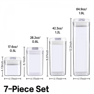 Jeu de 12 récipients de conservation des aliments en plastique réutilisables pour la conservation des aliments, 12 pièces