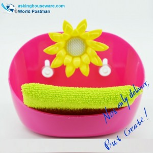 Akbrand Set de seau de nettoyage et de nettoyage pour éponge de cuisine avec ventouses