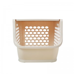 Organisateur de panier de rangement empilable en plastique pour cuisine