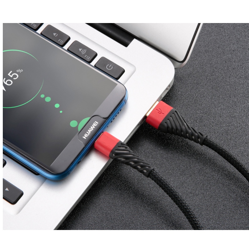Câble USB 3.0, câble de type C USB, câble de chargement rapide Câble USB vers téléphone mobile pour Samsung Galaxy S8, S9 Plus, Note 8, LG v20, G6, G5, V30, Google Pixel 2 XL, Nexus 6-3 Pack Rouge