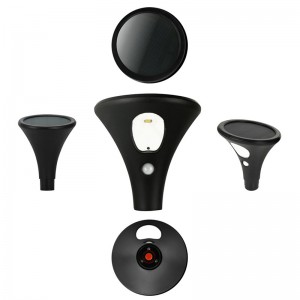 Lumière solaire de pointe de jardin à LED