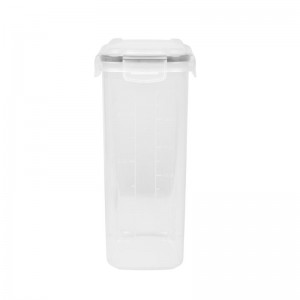 Ensemble de récipients pour conserver les céréales à sec hermétiques, 2 pièces, 4 côtés, couvercle verrouillable