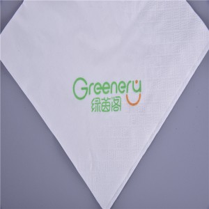 serviettes de table en papier imprimées sur mesure 1/4 Off Fold