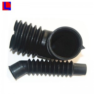 ISO9001 approuvé personnaliser noir soufflet en caoutchouc de silicone