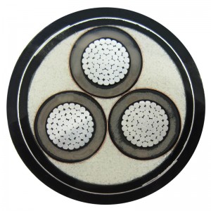 Câble d'alimentation blindé STA / SWA à 3 conducteurs de 240 mm², IEC60502-2, ICEA S-93-639, ICEA S-94-649, BS 6622