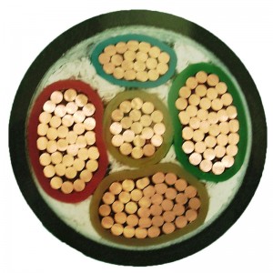 Câble d'alimentation à 5 conducteurs BT 0.6 / 1kv 5x16mm2 5x25mm2 5x95mm2 5x120mm2