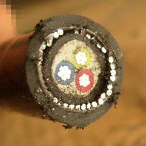 Câble d'alimentation blindé Swa en fil d'acier pour câble d'alimentation à noyau 2/3 en aluminium