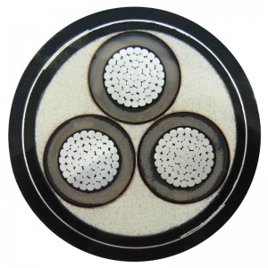 La tension moyenne neutre blindée et concentrique câble l'eau et le fond marin de câbles CSA C68.5