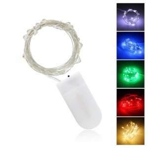 5 M 3 M 2 M 1 M LED Cuivre Argent Fil Guirlande Lumineuse Guirlande De Fées Pour Nouvel An Noël Maison Décoration De Mariage Batterie