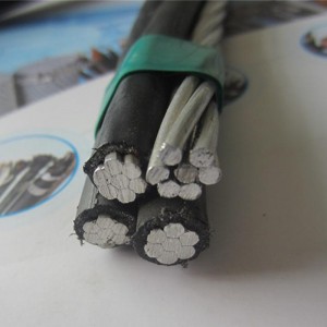 Câbles ABC à torons en aluminium toronné à 4 conducteurs