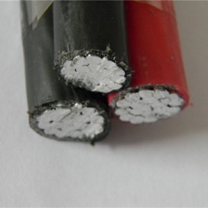 Câble de dérivation de service triplex 600V en hauteur 2AWG 4AWG 2 / 0AWG 4 / 0AWG 350MCM