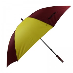 Parapluie de golf ouvert manuel de parapluie de golf de tissu de 190T pongee avec l'impression faite sur commande de logo