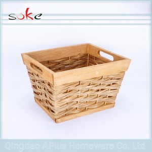 Panier de rangement 100% PE en rotin