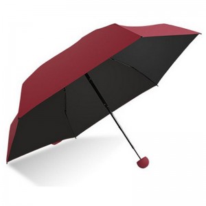 parapluie pliable compact 5 fois mini avec capsule