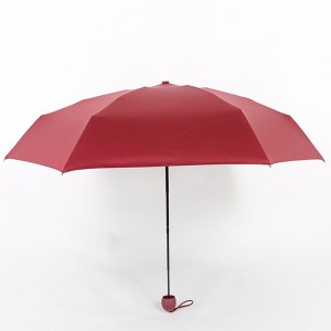parapluie pliable compact 5 fois mini avec capsule