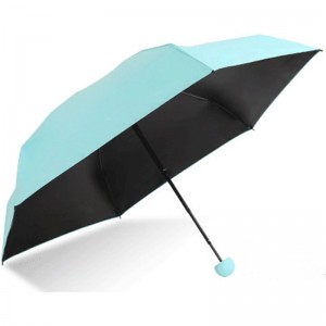 Vente chaude petite taille 5 fois mini dame capsule parapluie