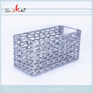 Home Containers Panier de rangement en rotin PE