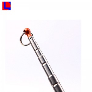 Joueur de chien télescopique en aluminium portatif avec ballon suspendu et lumineux