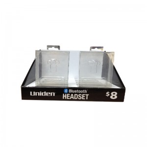 présentoir de comptoir avec présentoir en carton LCD palyer présentoir en carton revêtu de feuilles de carton