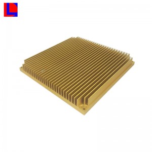 radiateur / radiateur en aluminium anodisé jaune et argent sur mesure