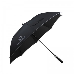 Subway parapluie de golf extérieur double couche promotionnel coupe-vent