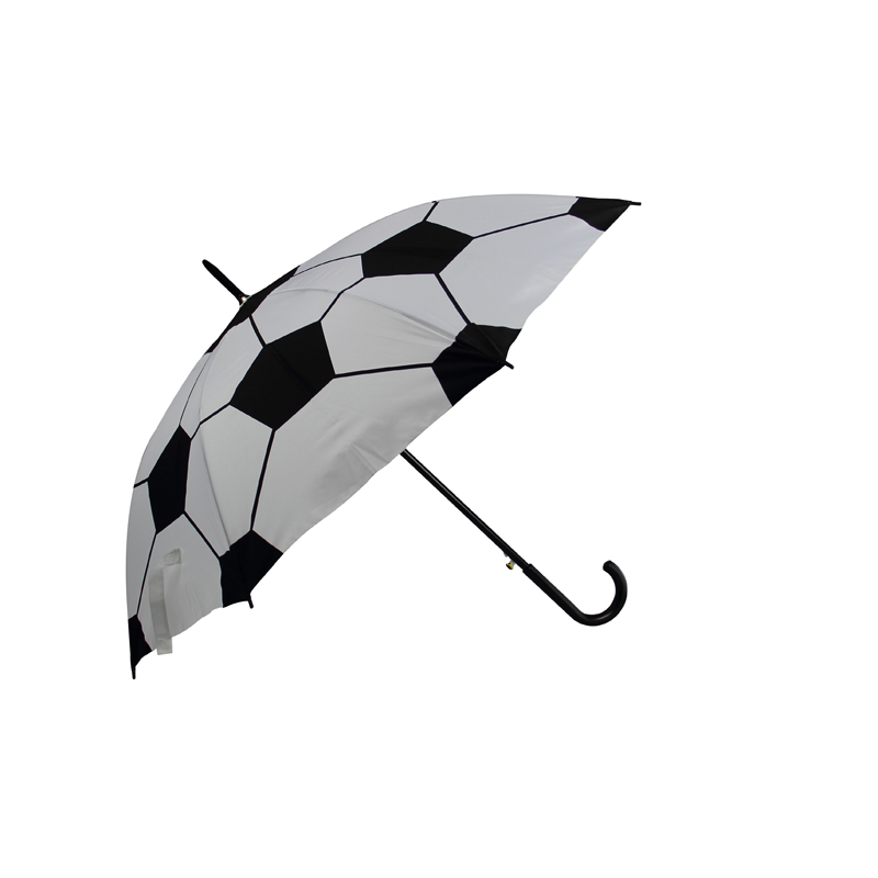 football imprimé football droit parapluie promotionnel