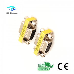 Adaptateur / coupleur Mini DB15 VGA HD femelle à femelle Code: FEF-V-007