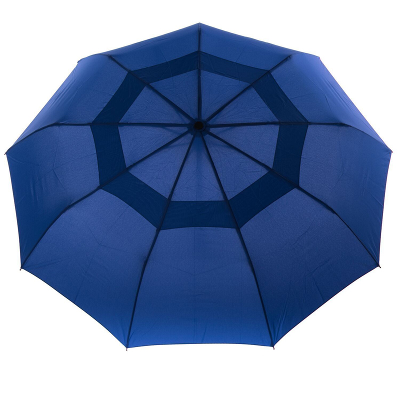 Parapluie pliant à l'épreuve du vent à 3 couches ventilé de 23 po