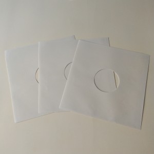 12 pochettes intérieures en vinyle en papier blanc pour disque vinyle 33 tours