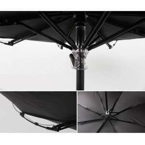 Panneau publicitaire 3 couleurs changeant manul ouvert parapluie en tissu de protection UV