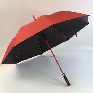 Cadre coloré de fibre de verre de publicité de 27 pouces parapluie de golf Parapluie ouvert automatique à une seule couche