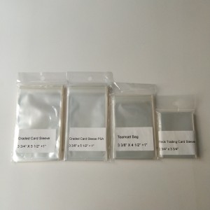 Manchons de cartes en plastique polypropylène transparent de 2 mil