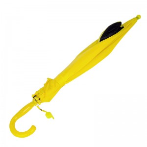 En gros parapluie noir jaune couleur panda auto ouvert animal enfants parapluie