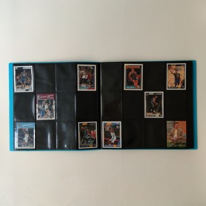 Album bleu de portefeuille de collectionneurs de couleur bleue 12 pour la carte de baseball