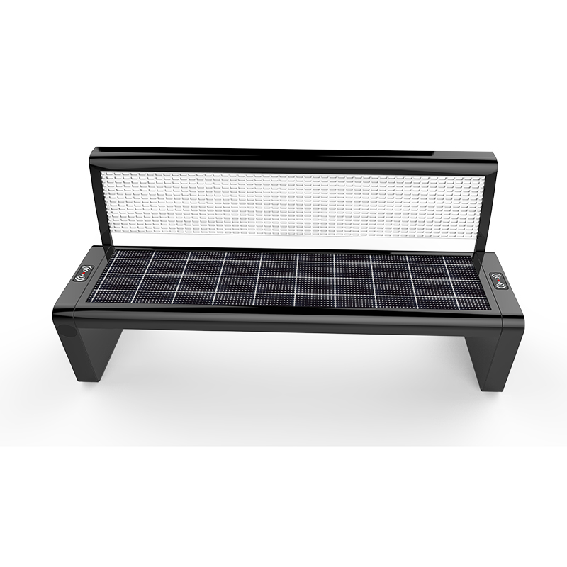 Support pour vélo optionnel Solar Smart Bench et écran à DEL à l'arrière